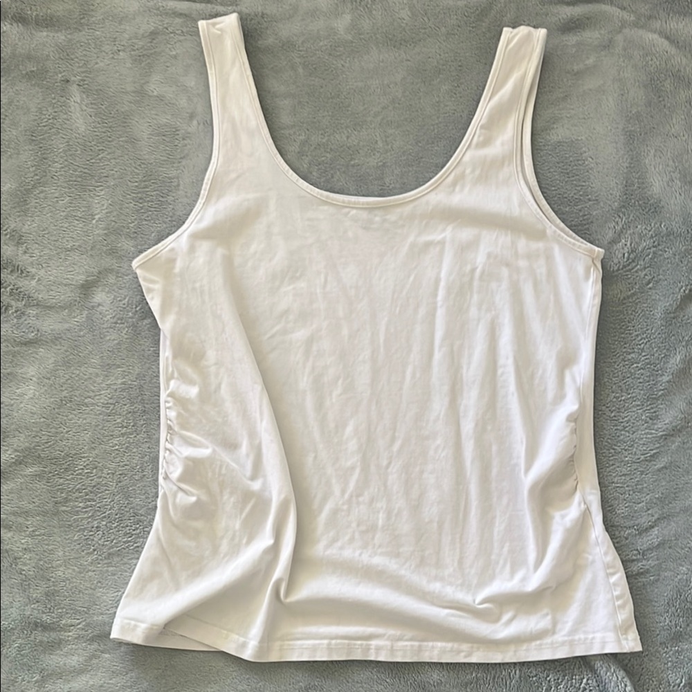 White Sleeveless Top